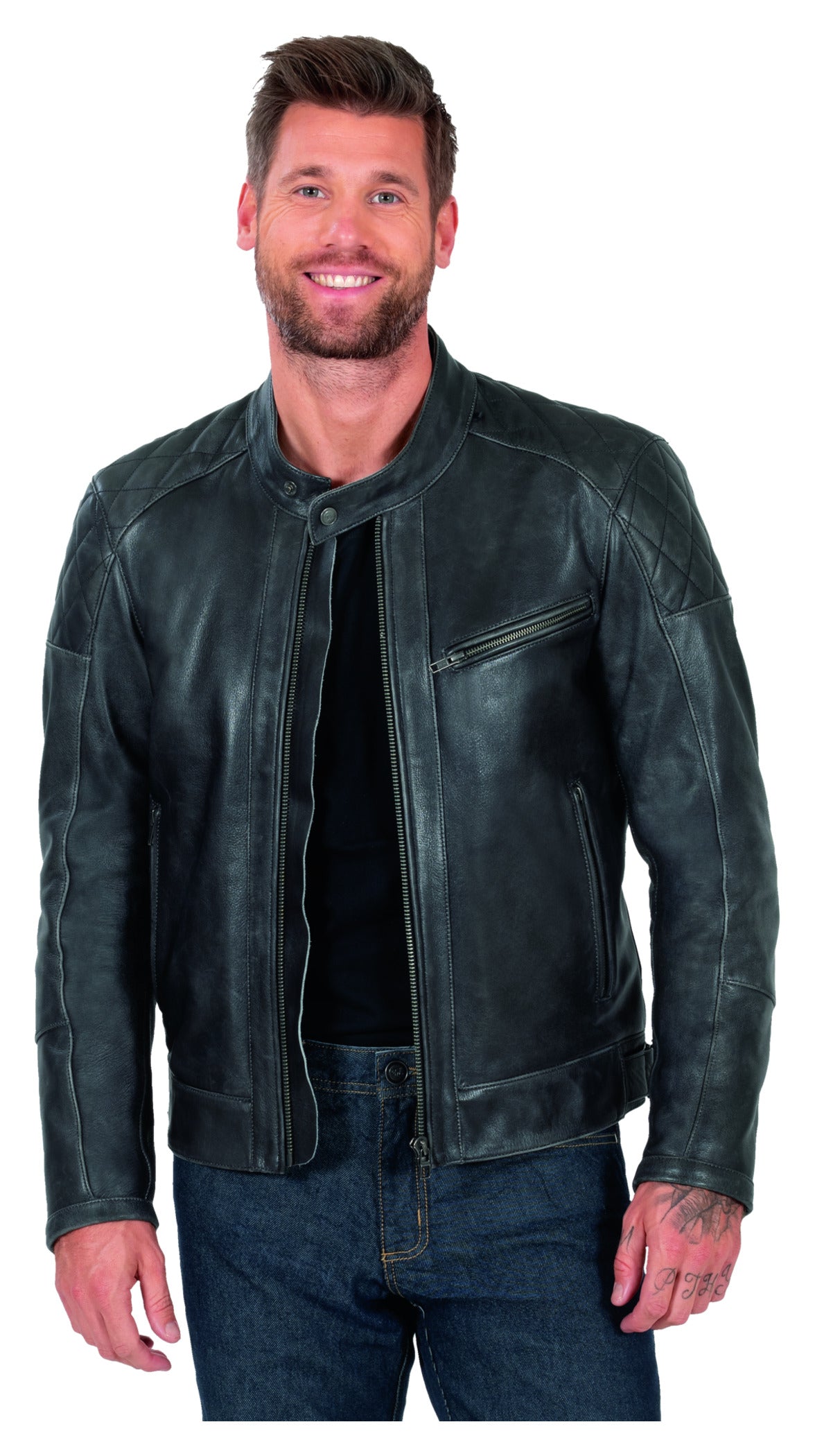 Geacă Moto Piele DL-JM-14 Louis - Clasic, Robust, Protecție AA