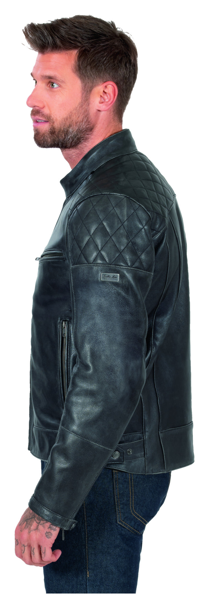 Geacă Moto Piele DL-JM-14 Louis - Clasic, Robust, Protecție AA