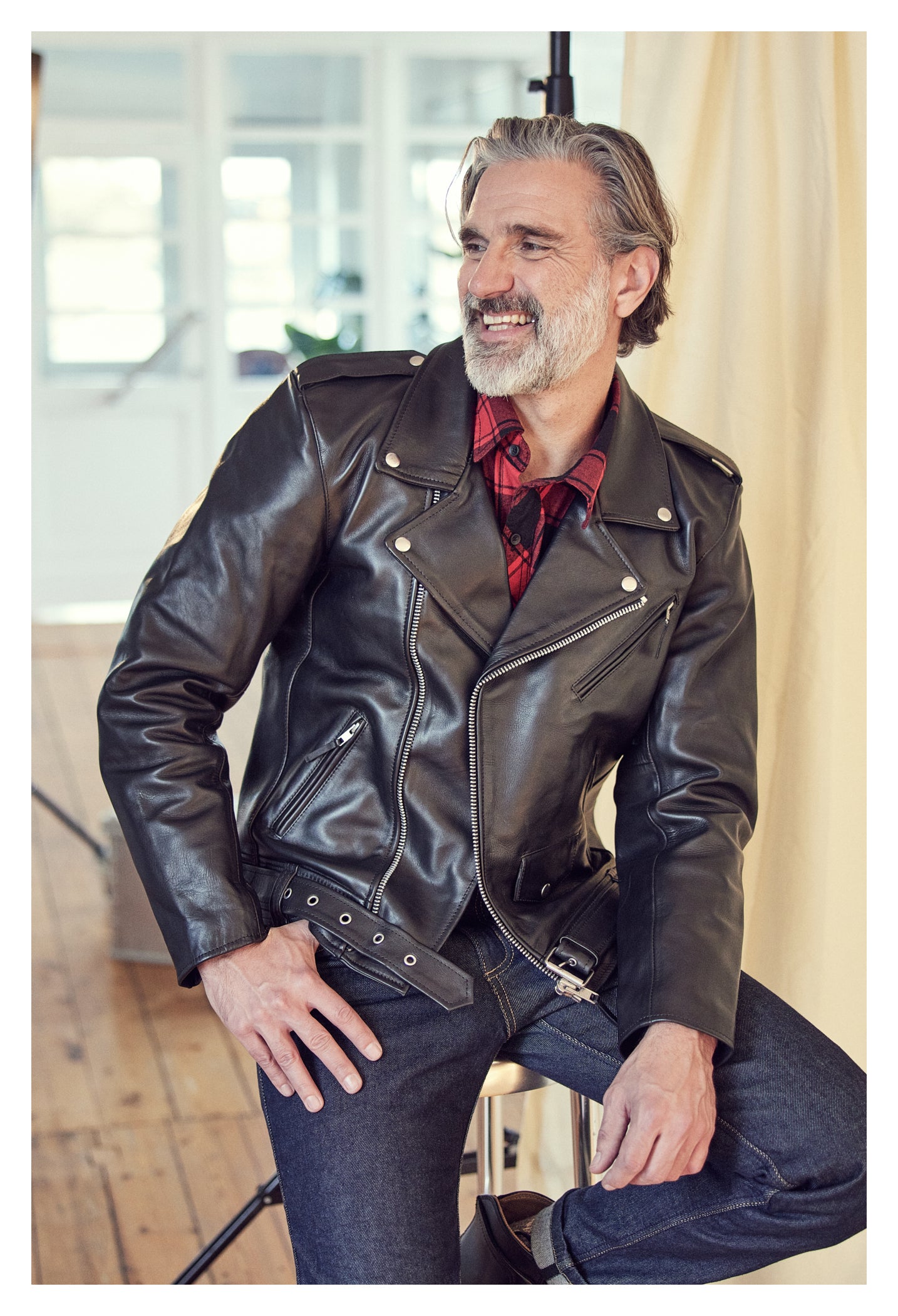Geacă Moto Piele DL-JM-3 Detlev Louis - Clasic, Robust, Protecție