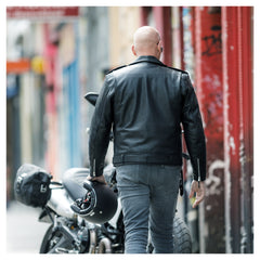 Geacă Moto Piele DL-JM-3 Detlev Louis - Clasic, Robust, Protecție