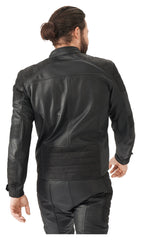 Geacă Moto Piele DL-JM-5 Louis - Protecție Nivel 2, Clasa A