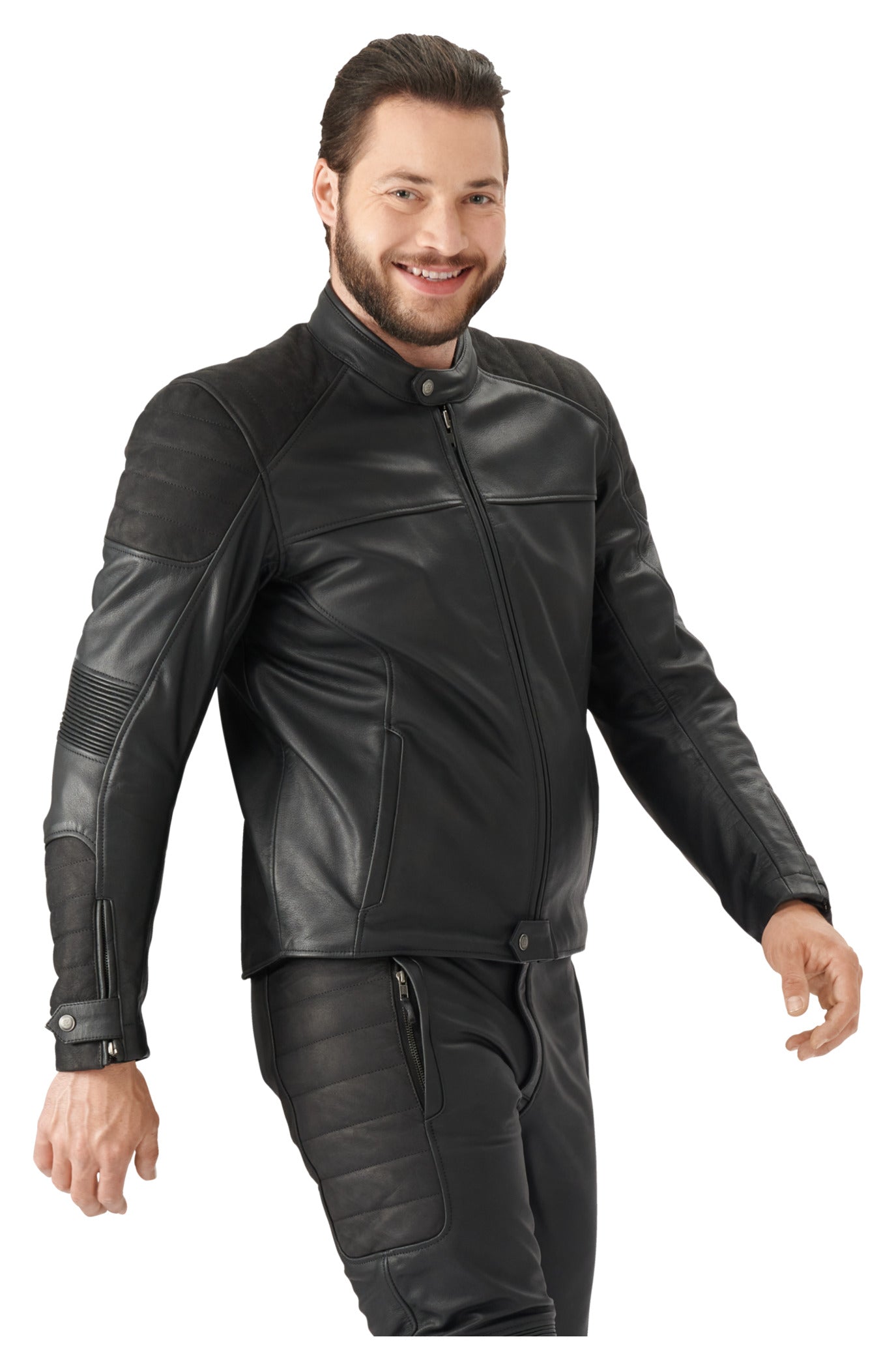 Geacă Moto Piele DL-JM-5 Louis - Protecție Nivel 2, Clasa A