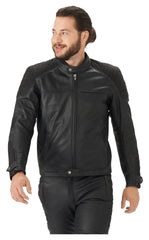 Geacă Moto Piele DL-JM-5 Louis - Protecție Nivel 2, Clasa A