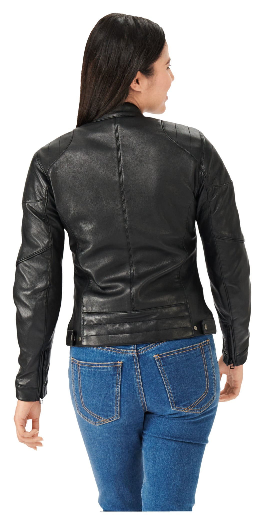 Geacă Moto Piele DL-JW-5 Louis Damă - Protecție Nivel 2