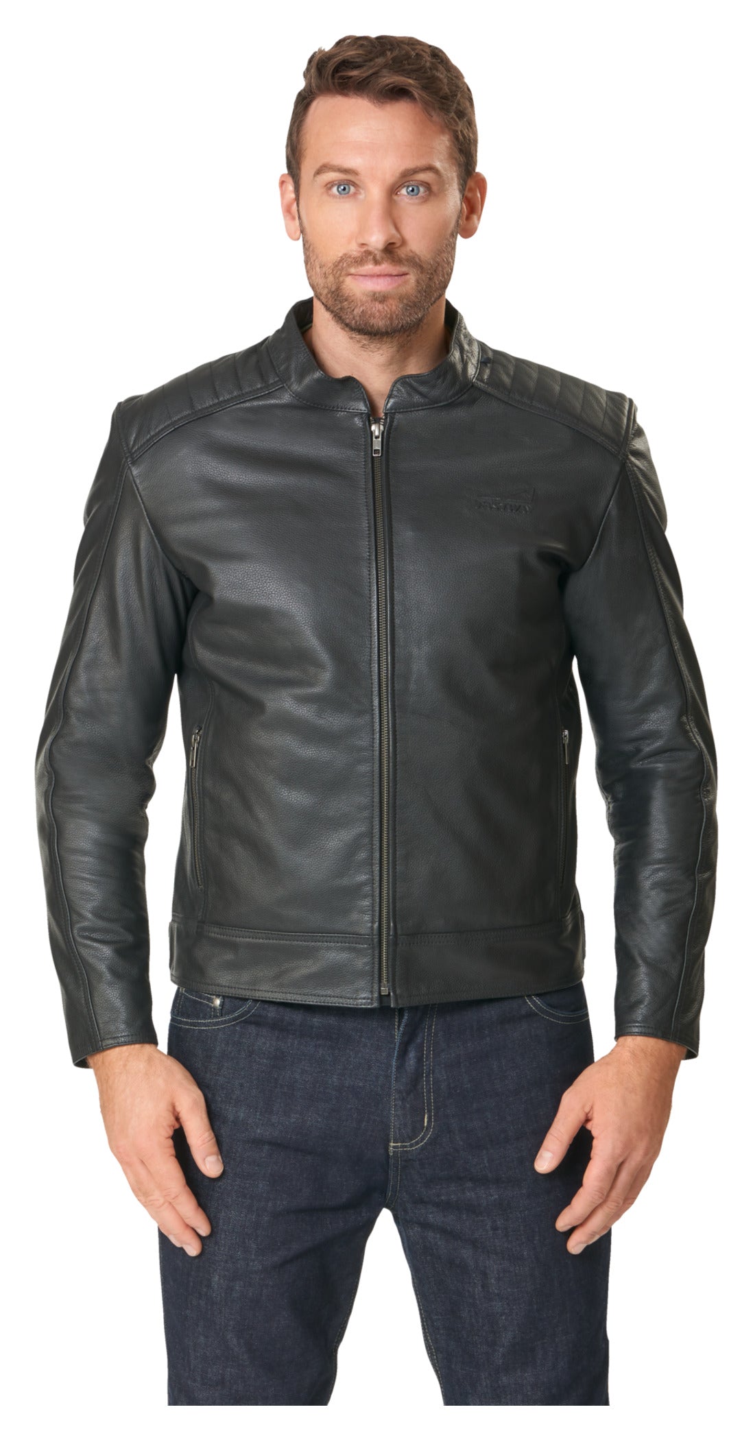 Geacă Moto Piele Fastway City Men 211 - Stil Clasic, Robustă