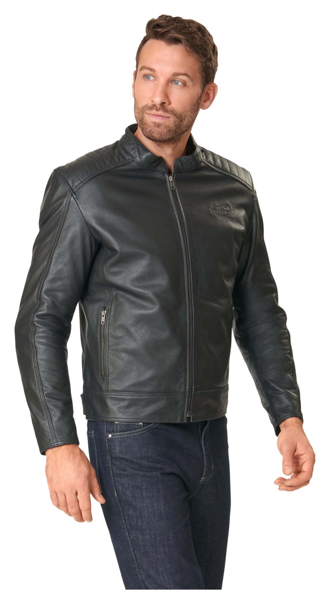 Geacă Moto Piele Fastway City Men 211 - Stil Clasic, Robustă