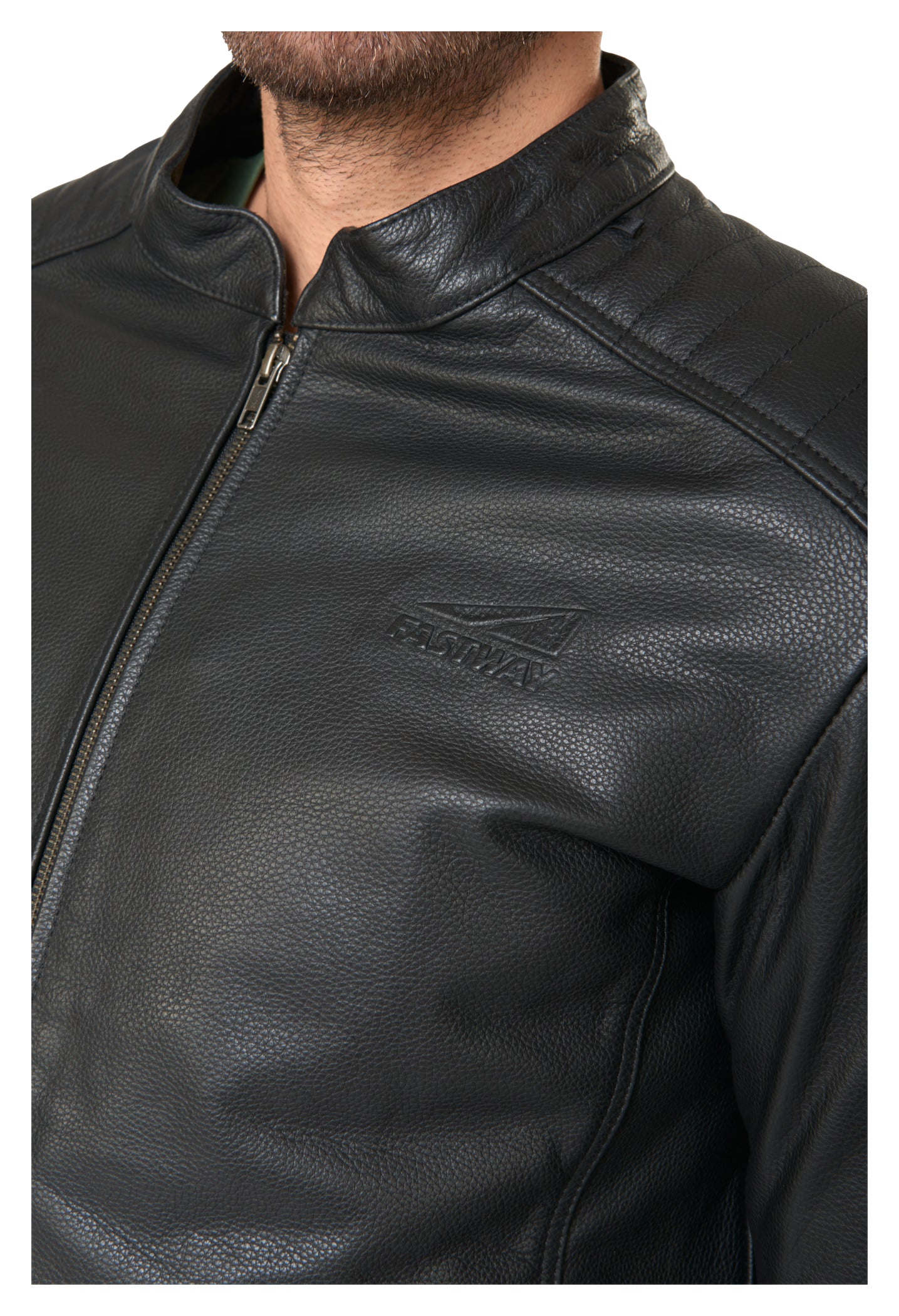 Geacă Moto Piele Fastway City Men 211 - Stil Clasic, Robustă