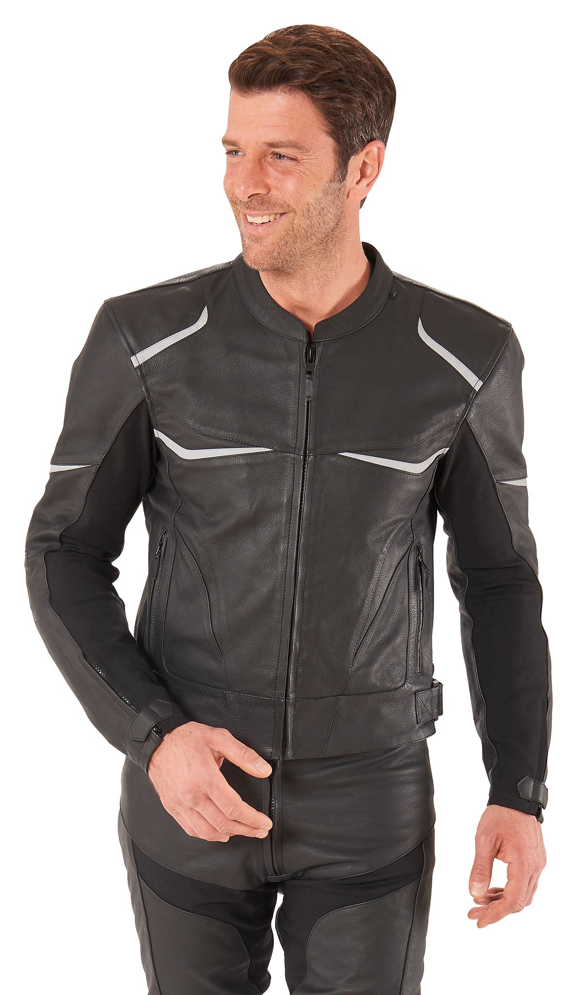 Geacă Moto Piele Fastway Sport Men 191 - Protecție Nivel 2