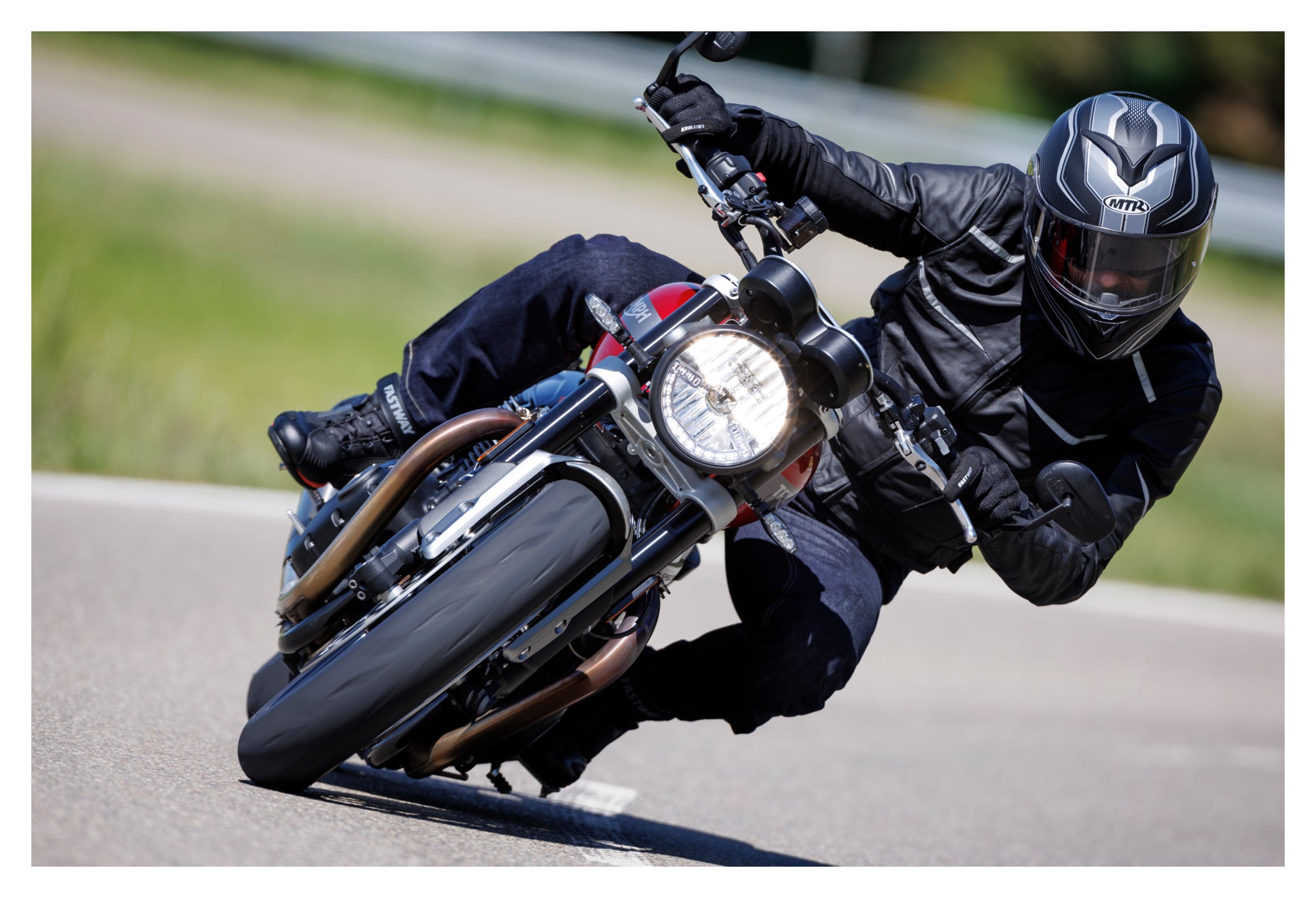 Geacă Moto Piele Fastway Sport Men 191 - Protecție Nivel 2