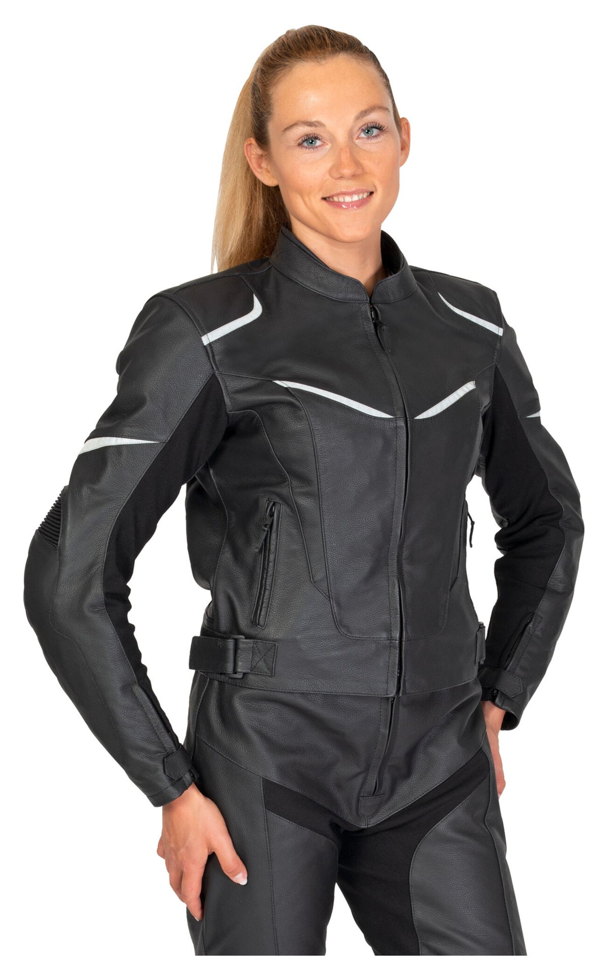 Geacă Moto Piele Fastway Sport Women 191 - Protecție Nivel 2