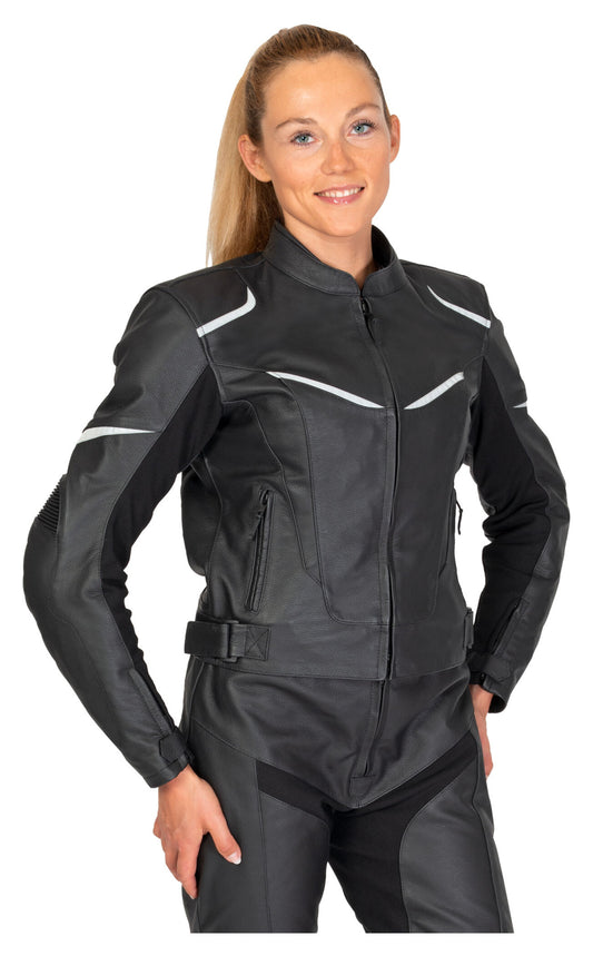 Geacă Moto Piele Fastway Sport Women 191 - Protecție Nivel 2