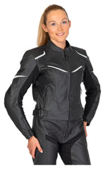 Geacă Moto Piele Fastway Sport Women 191 - Protecție Nivel 2