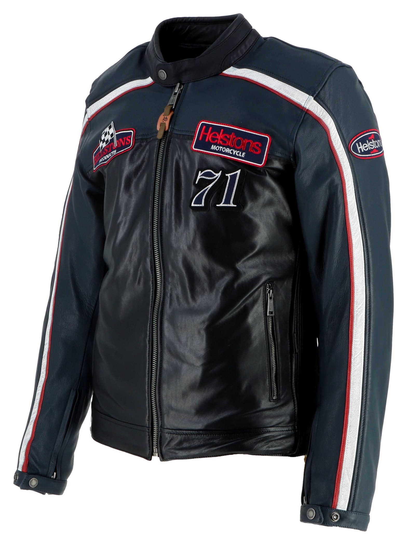 Geacă Moto Piele Formula Sport Helstons - Retro, Protecție
