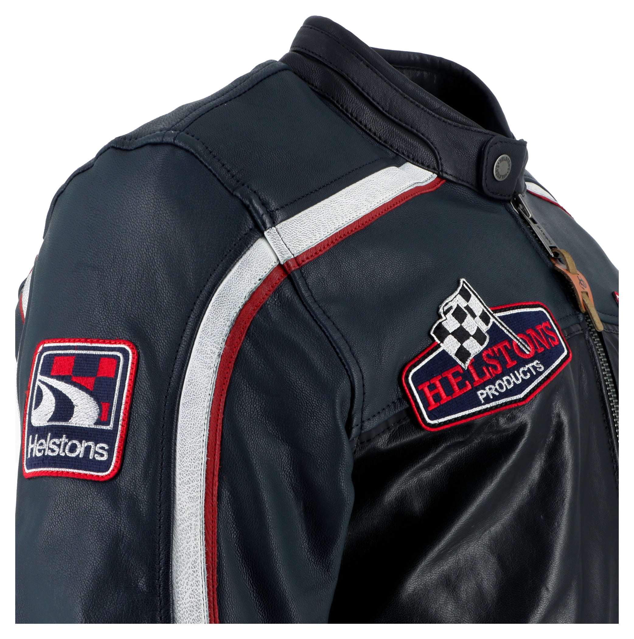 Geacă Moto Piele Formula Sport Helstons - Retro, Protecție