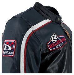 Geacă Moto Piele Formula Sport Helstons - Retro, Protecție