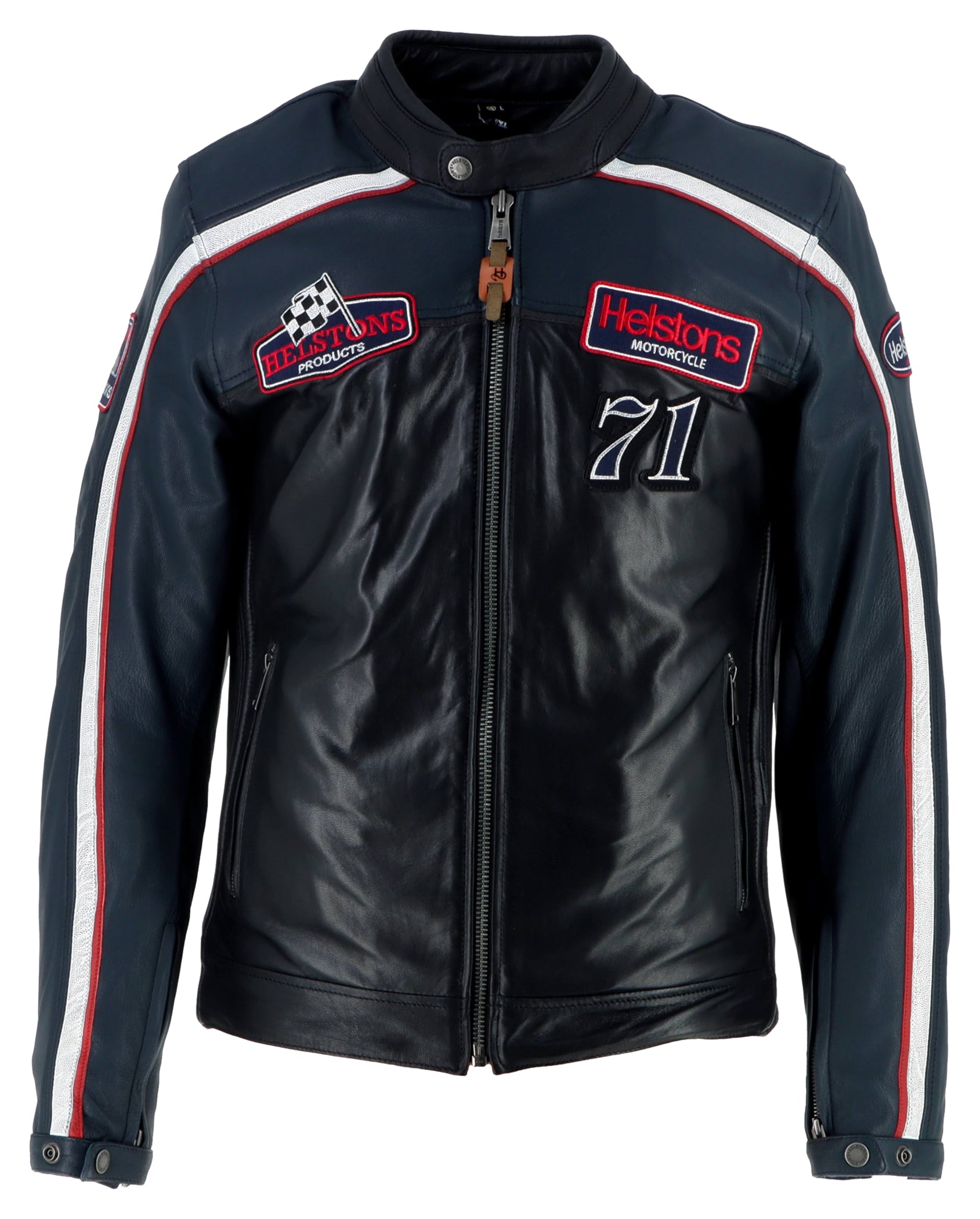 Geacă Moto Piele Formula Sport Helstons - Retro, Protecție