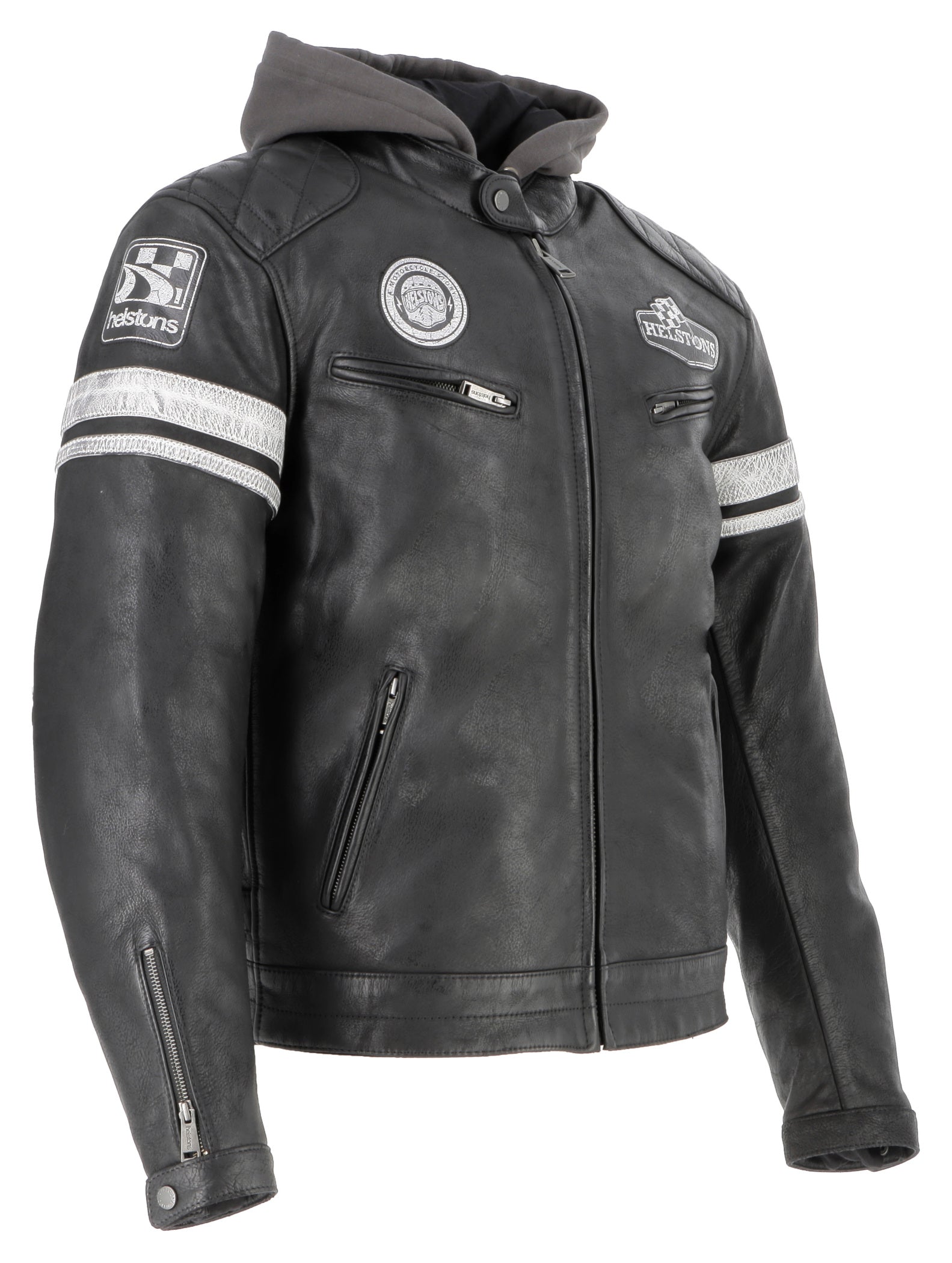 Geacă Moto Piele Helstons Riposte - Vintage Urban