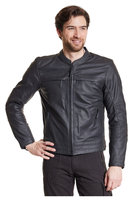 Geacă Moto Piele L-2201 Fastway - Clasic, Robustă, Protecție