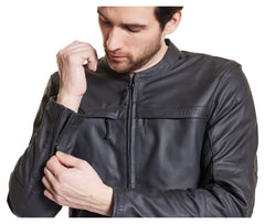 Geacă Moto Piele L-2201 Fastway - Clasic, Robustă, Protecție