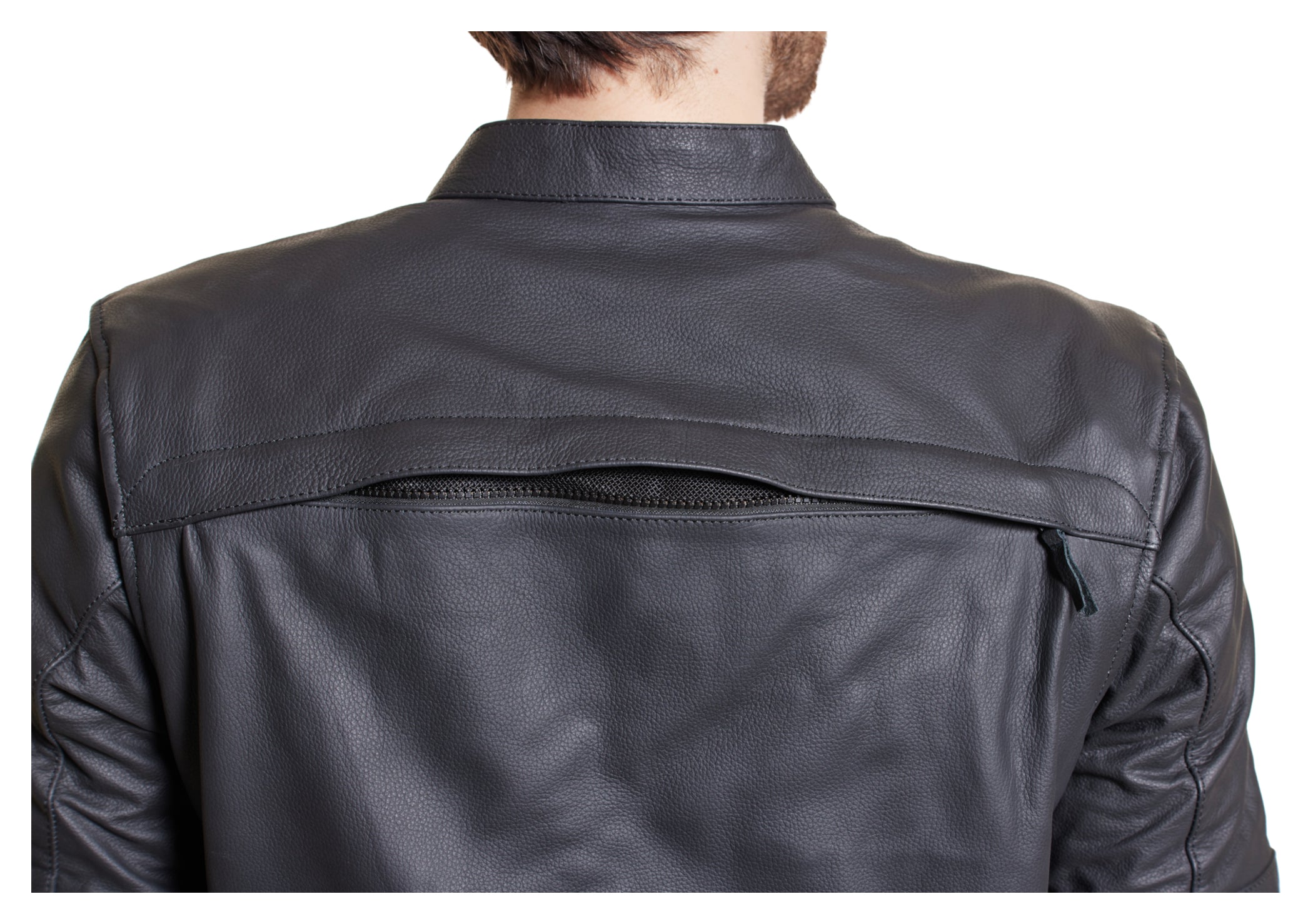 Geacă Moto Piele L-2201 Fastway - Clasic, Robustă, Protecție