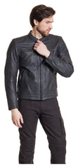 Geacă Moto Piele L-2201 Fastway - Clasic, Robustă, Protecție