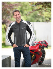 Geacă Moto Piele Le Mans Pro LE Büse - Sportivă, Protecție AAA