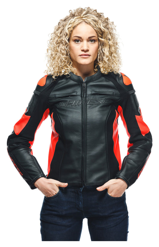 Geacă Moto Piele Racing 4 Lady Dainese - Confort & Protecție