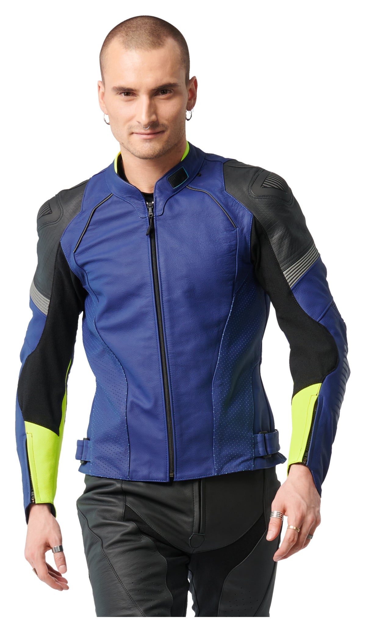 Geacă Moto Piele REKURV C-11.01 - Sportivă, Perforată