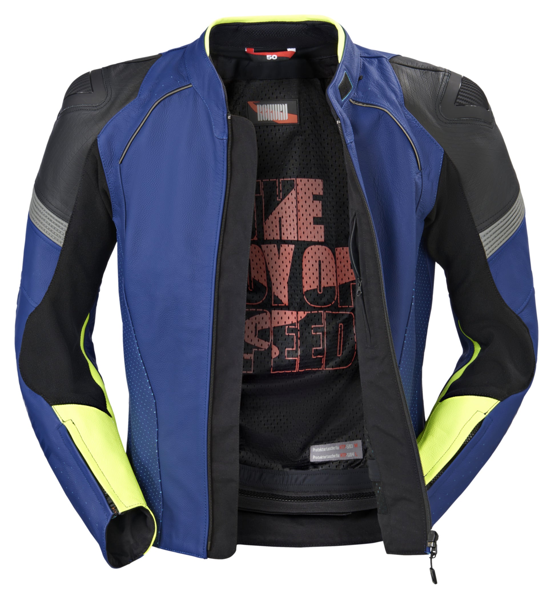 Geacă Moto Piele REKURV C-11.01 - Sportivă, Perforată