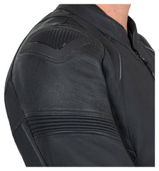 Geacă Moto Piele Rekurv C-11.07 Bărbați - Sportivă, Perforată