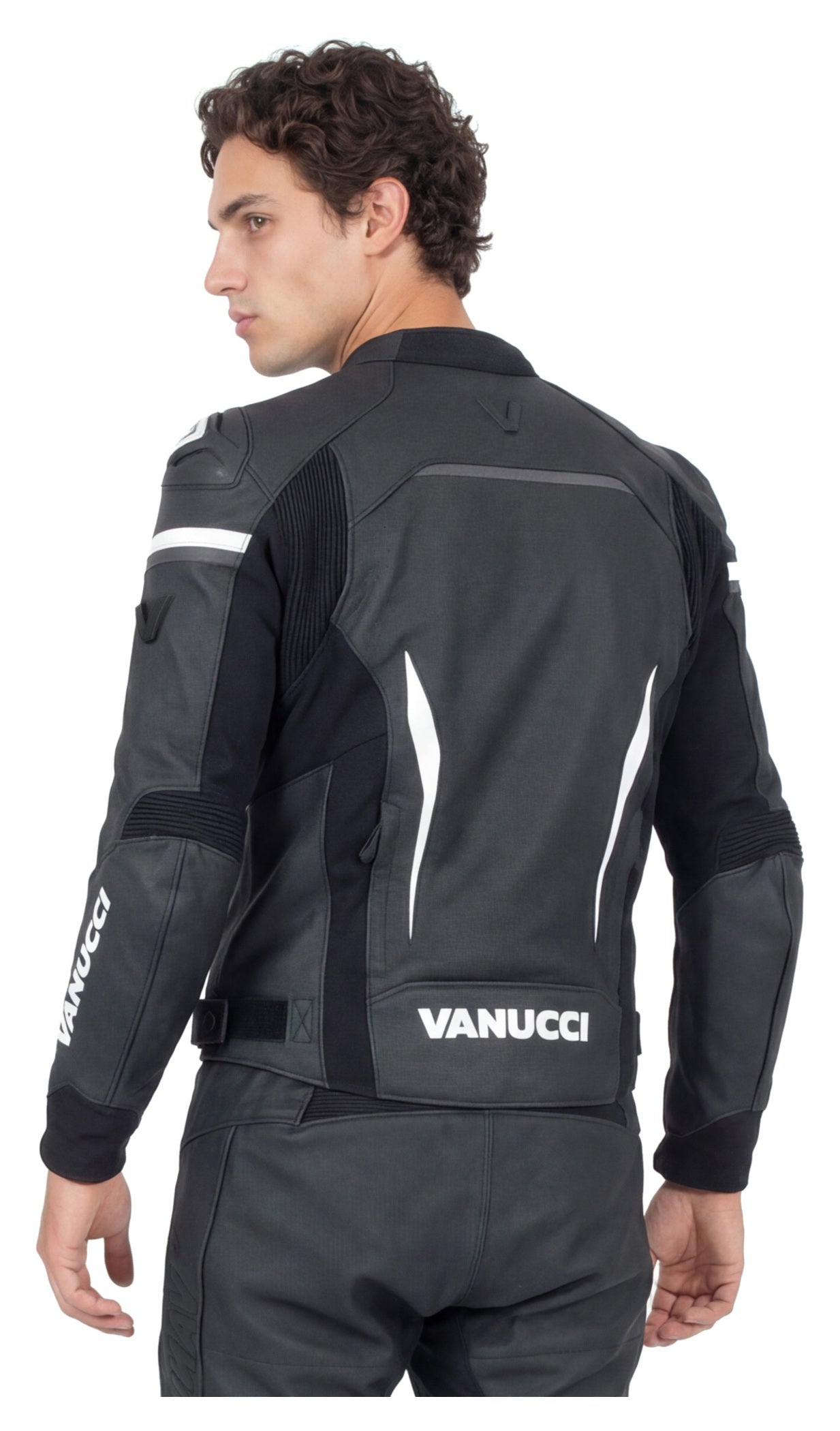 Geacă Moto Piele Sport Vanucci VSJ-5 Bărbați - Protecție AA