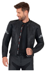 Geacă Moto Piele Vanucci VSJ-2 - Sportivă, Dinamică, Protecție AA