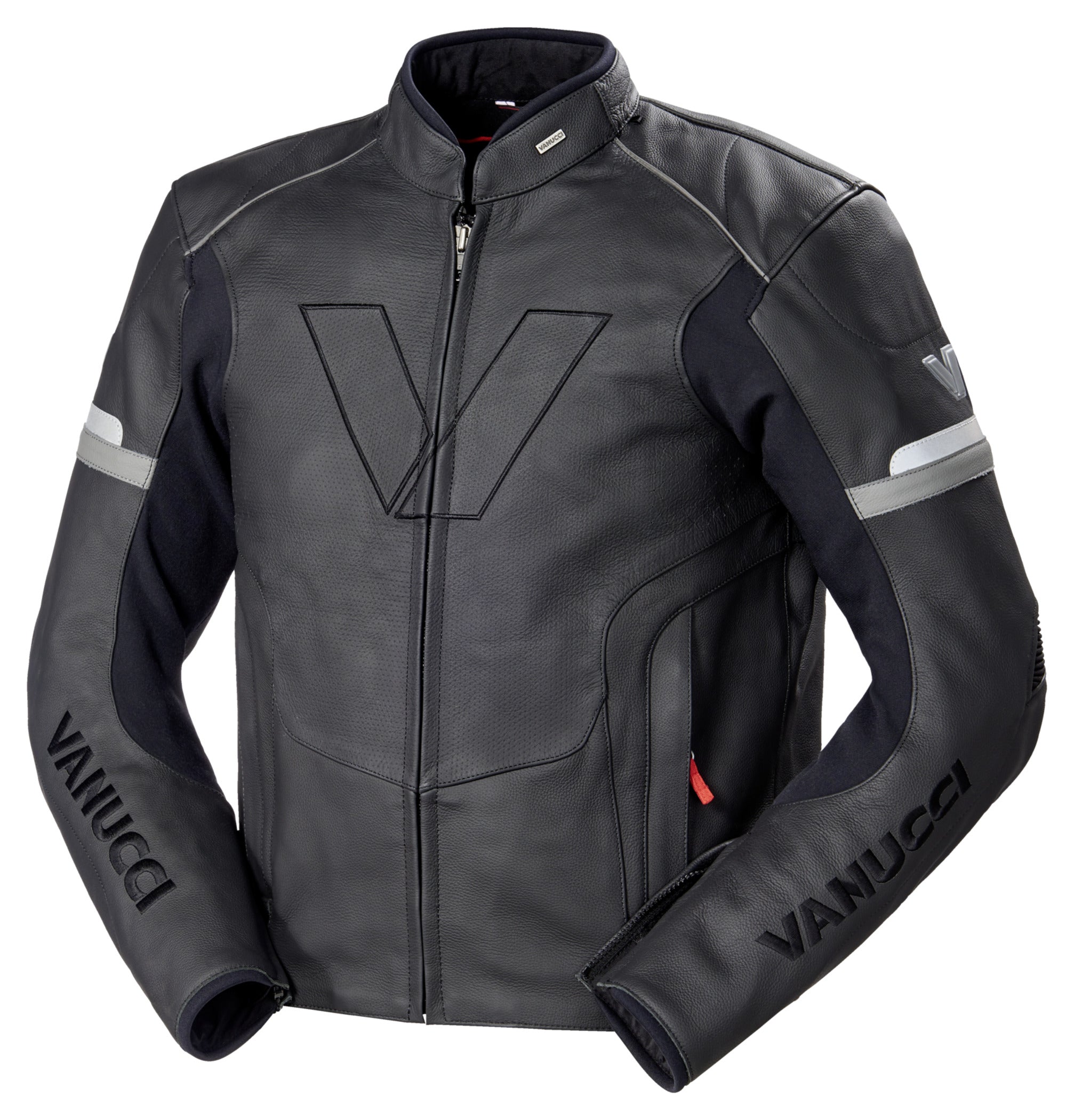 Geacă Moto Piele Vanucci VSJ-2 - Sportivă, Dinamică, Protecție AA