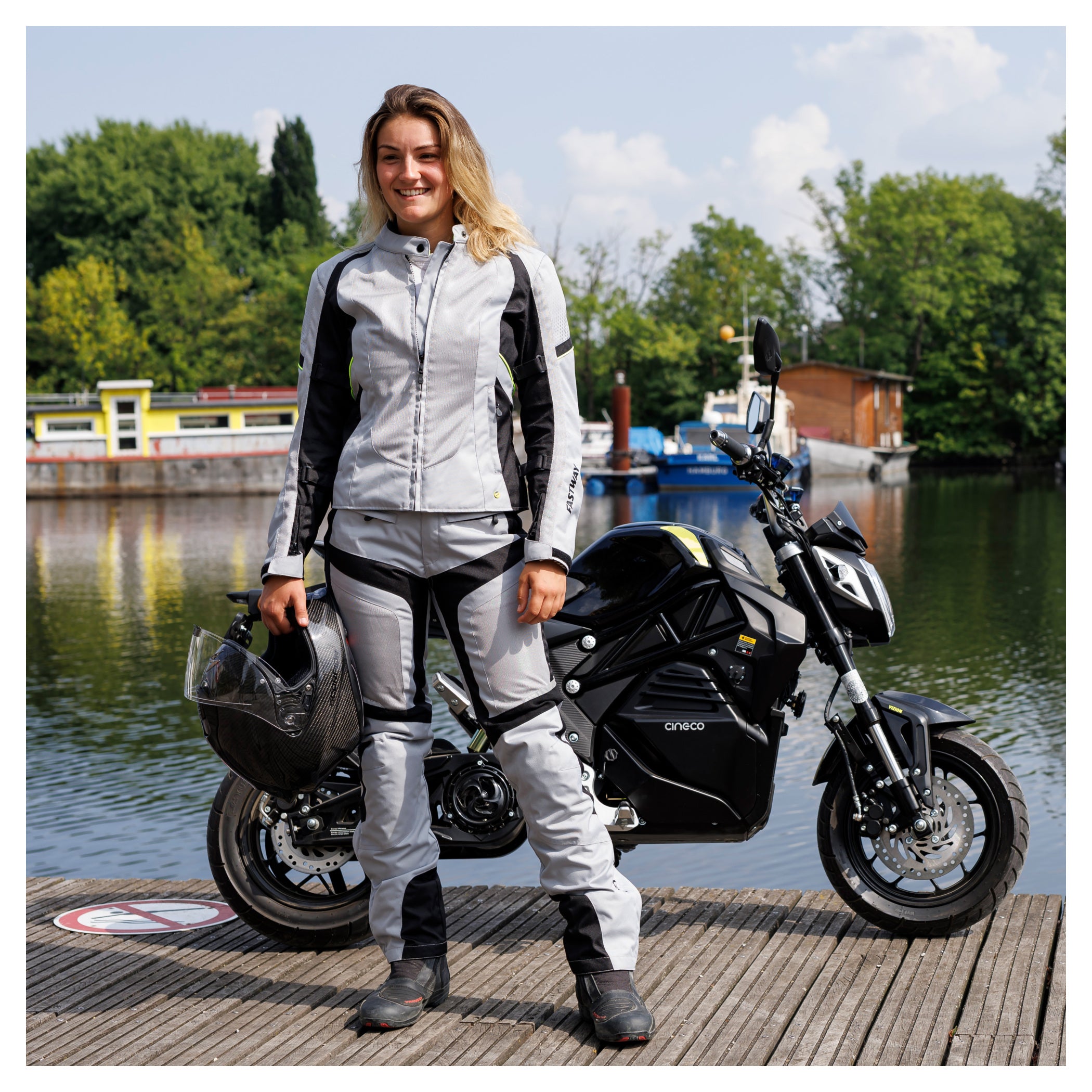Geacă Moto Textil Damă Fastway T-2202 - Ventilație Excelentă