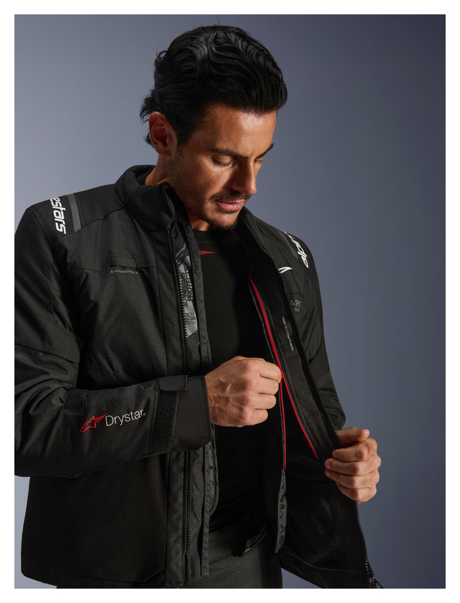 Geacă Moto Textilă Alpinestars Andes V4 Drystar - Impermeabilă, Protecții