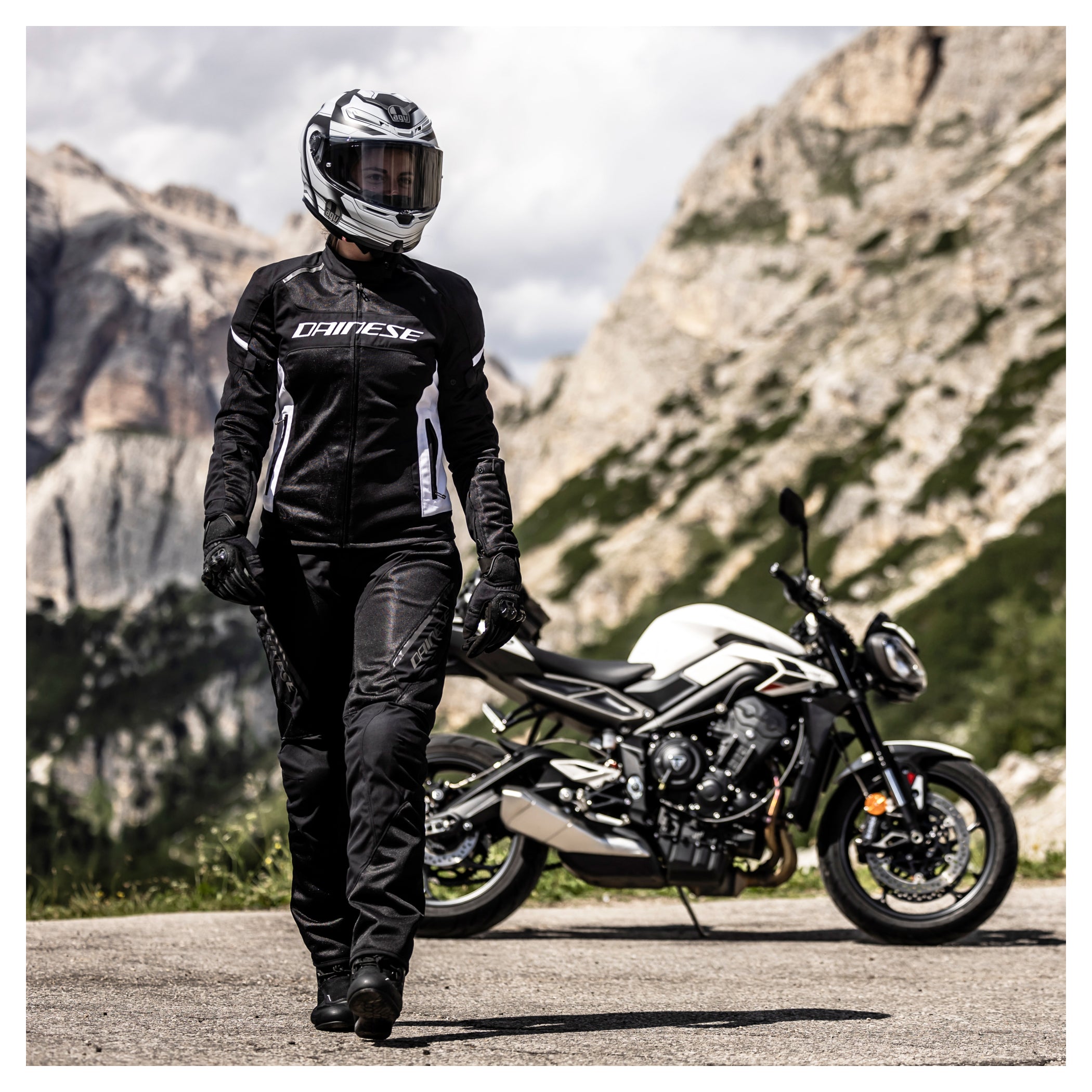 Geacă Moto Textilă Dainese Air Frame 3 Damă - Vară, Ventilație Maximă