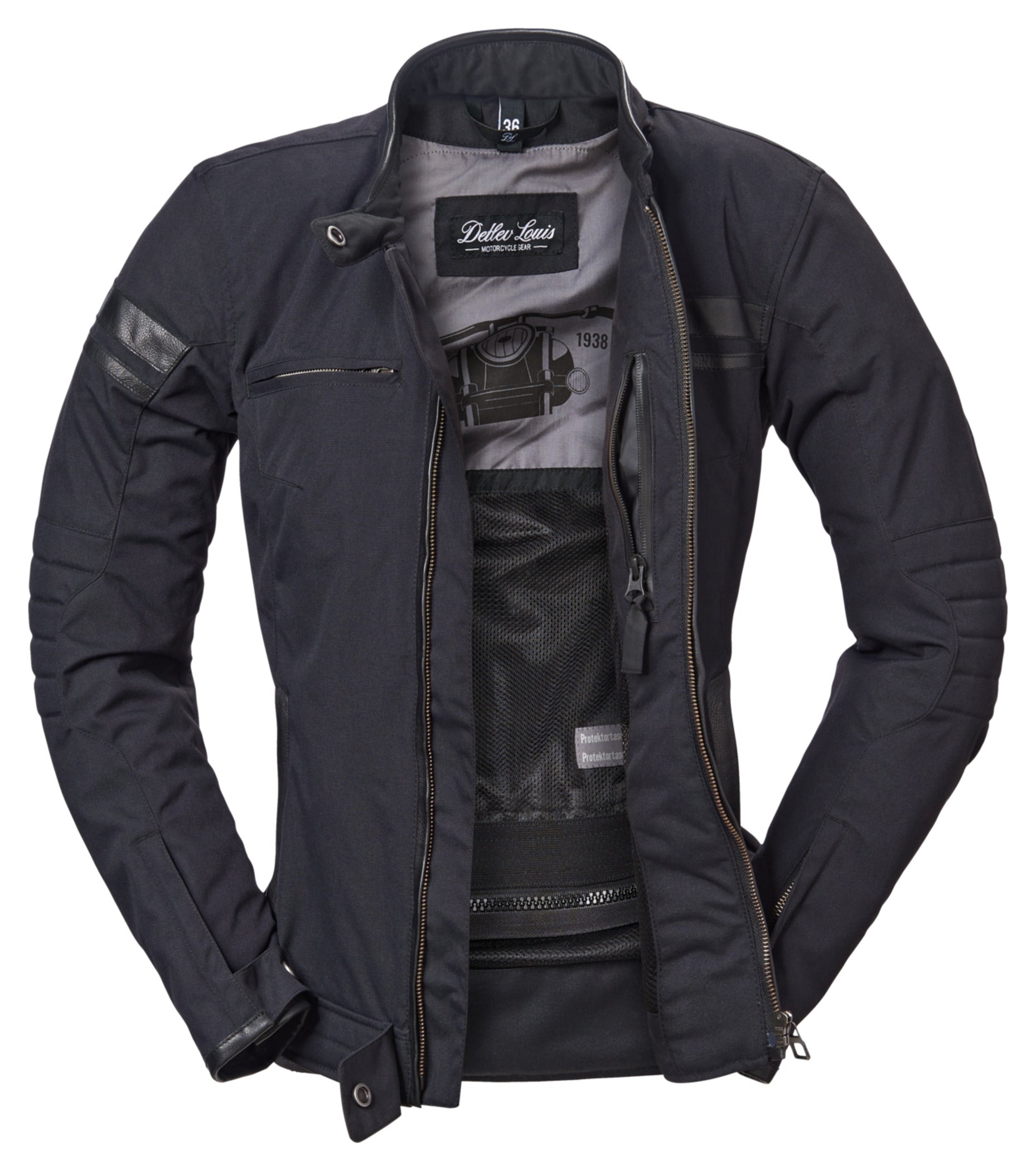 Geacă Moto Textilă DL-JW-3 Louis - Croială Scurtă, Protecții Xelion