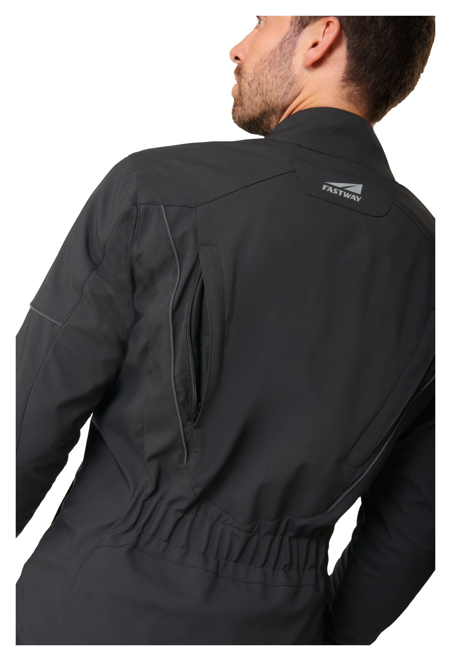 Geacă Moto Textilă Touring Men 202 Fastway - Impermeabilă, Protecții CE