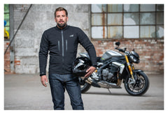 Geacă Moto Textilă Touring Men 202 Fastway - Impermeabilă, Protecții CE
