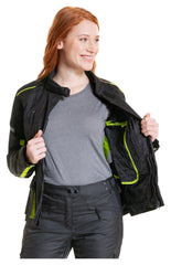Geacă Moto Textilă Touring Women 211 Fastway - Impermeabilă, Respirabilă