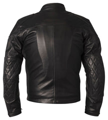 Geacă Moto Tracker Natural Louis - Piele, Impermeabilă, Protecții
