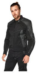 Geacă Moto VSJ-3 Vanucci - Piele & Softshell, Protecții Nivel 2
