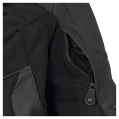 Geacă Moto VSJ-3 Vanucci - Piele & Softshell, Protecții Nivel 2