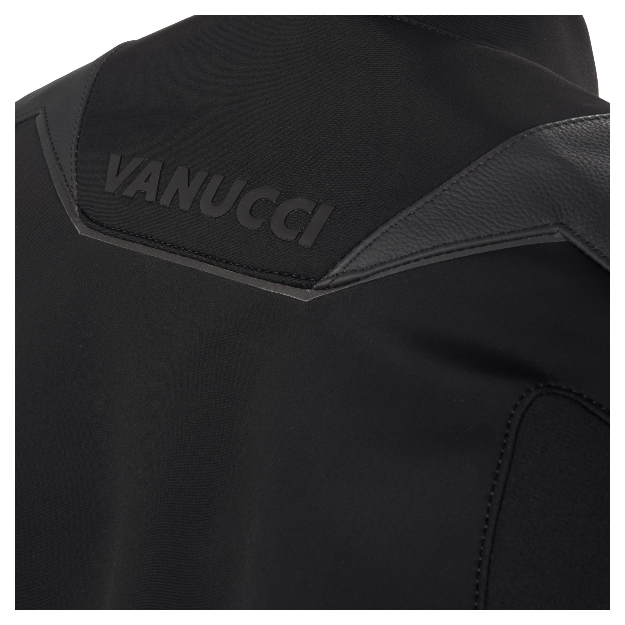 Geacă Moto VSJ-3 Vanucci - Piele & Softshell, Protecții Nivel 2