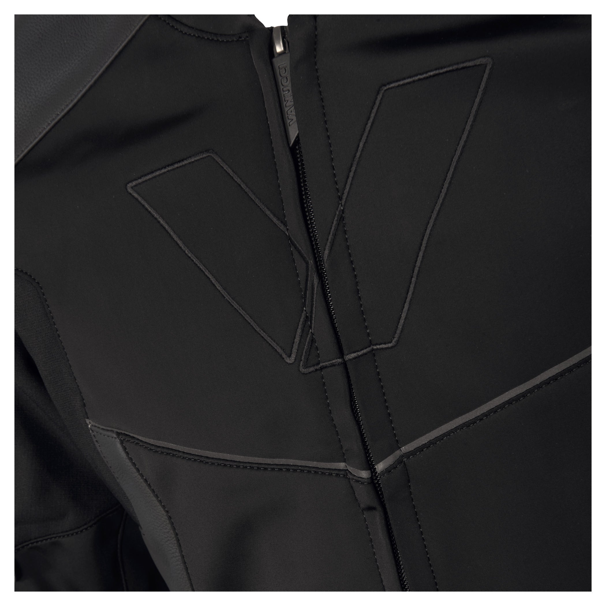 Geacă Moto VSJ-3 Vanucci - Piele & Softshell, Protecții Nivel 2