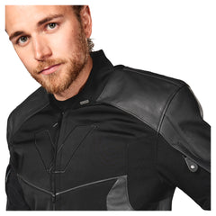 Geacă Moto VSJ-3 Vanucci - Piele & Softshell, Protecții Nivel 2