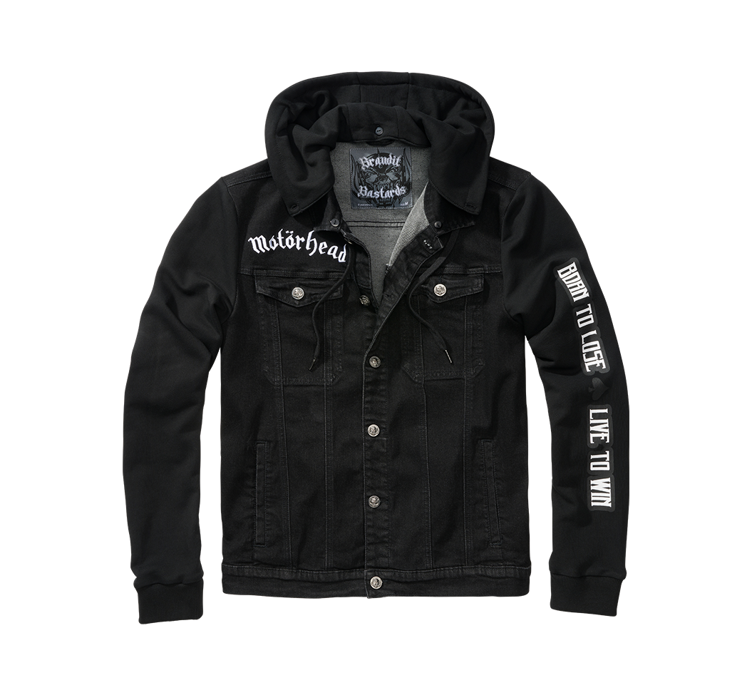 Geaca Motörhead Cradock Denim Negru Brandit - Stil Rock Autentic