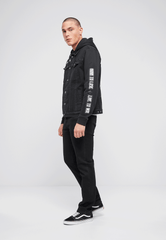 Geaca Motörhead Cradock Denim Negru Brandit - Stil Rock Autentic