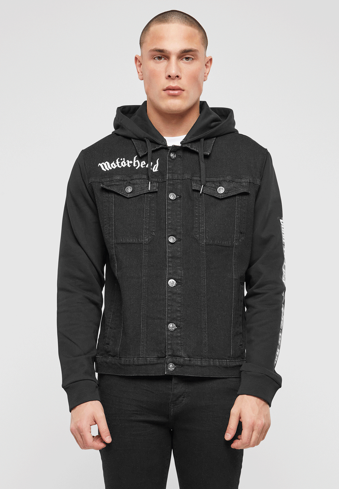 Geaca Motörhead Cradock Denim Negru Brandit - Stil Rock Autentic