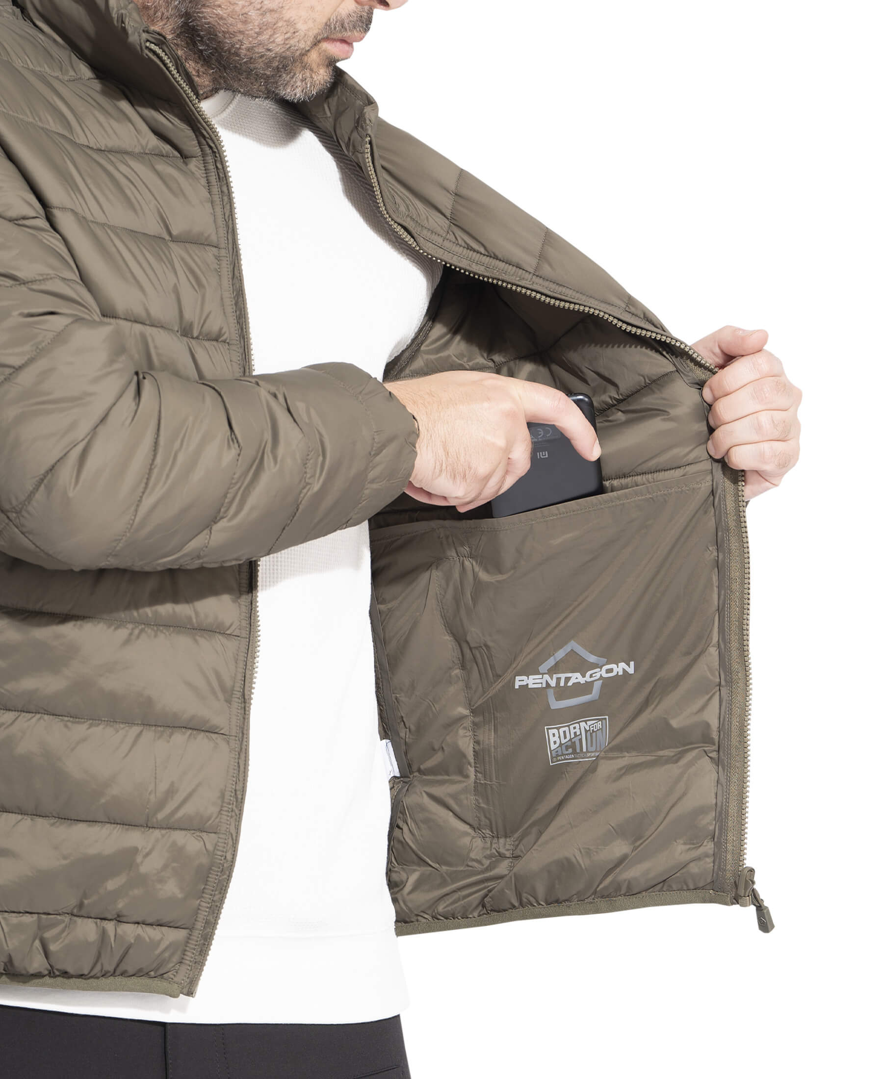 Geaca Nucleus Puffer Jacket RAL7013 Pentagon Tactical - Căldură și Protecție Maximă în orice Misiune